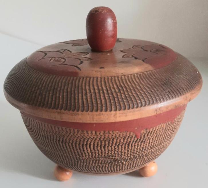 Amsterdamse school hout nijverheid dekseldoos, Antiek en Kunst, Antiek | Woonaccessoires, Ophalen of Verzenden