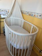 Stokke Sleepi V2 + Uitbreiding, 2 matrassen, bedhemel, Ophalen, Gebruikt, Ledikant
