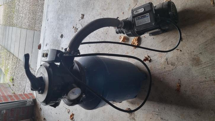 Zandpomp zwembad, Tuin en Terras, Zwembad-toebehoren, Gebruikt, Afdekzeil, Ophalen