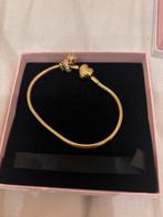 Pandora armband met bedel 20 cm (verguld), Sieraden, Tassen en Uiterlijk, Armbanden, Nieuw, Ophalen of Verzenden, Goud, Goud