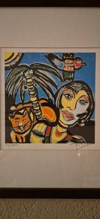 2 Zeedrukken Fabian (leerling Herman Brood), Antiek en Kunst, Kunst | Etsen en Gravures, Ophalen