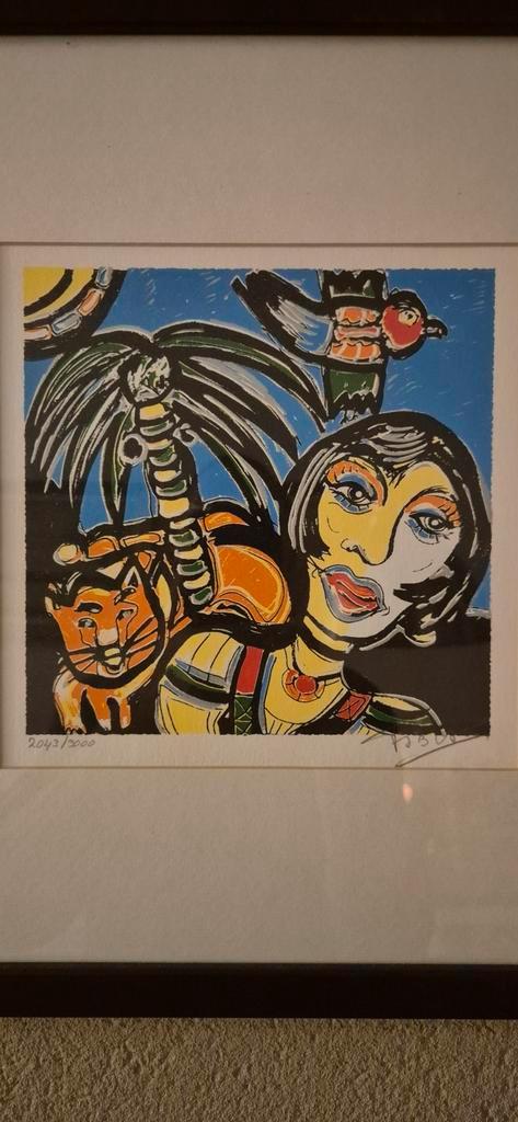 2 Zeedrukken Fabian (leerling Herman Brood), Antiek en Kunst, Kunst | Etsen en Gravures, Ophalen