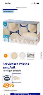 Action servies, Huis en Inrichting, Keuken | Servies, Ophalen, Keramiek, Zo goed als nieuw, Bord(en)