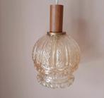 Vintage bubble hanglamp | Vintage bol amberkleur jaren 60, Ophalen of Verzenden, Zo goed als nieuw, Minder dan 50 cm
