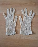 Handschoenen wit gehaakt vintage retro kant, Antiek en Kunst, Ophalen of Verzenden
