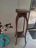 Oud sierlijk eiken planten tafeltje, Huis en Inrichting, Woonaccessoires | Zuilen en Pilaren, Ophalen, Zo goed als nieuw