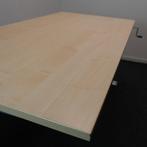Slinger Zit-Zit Bureau Actiforce 160x80 cm H60-96 Ahorn BR33, Ophalen of Verzenden, In hoogte verstelbaar, Gebruikt, Bureau