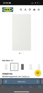 2x Ikea Förbättra 39x86 bedekkingspanneel wit, Huis en Inrichting, Ophalen, Minder dan 50 cm, Nieuw, Minder dan 25 cm