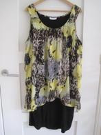 blouse. Zhenzi. Maat 46. Geel/zwart. Lengte 100 cm., Zhenzi, Zwart, Maat 46/48 (XL) of groter, Ophalen of Verzenden