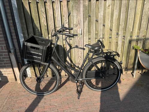 Gazelle dames transportfiets zwart, Fietsen en Brommers, Fietsen | Dames | Damesfietsen, Zo goed als nieuw, Gazelle, Ophalen