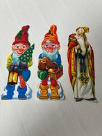 Poesieplaatjes vintage sinterklaas kabouters 3 st, Verzamelen, Ophalen of Verzenden