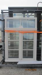 Crème wit terraskozijn 120x167cm 2 vleugels en verdeling,pvc, Ophalen, 120 tot 160 cm, Nieuw, 160 cm of meer