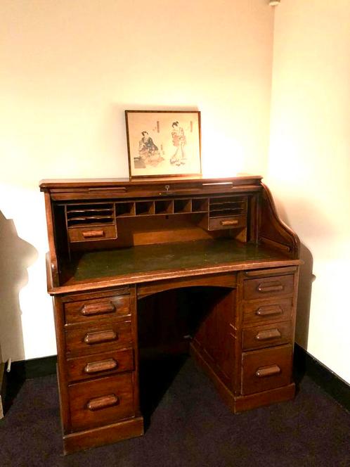 Antiek rolluik bureau secretaire, Antiek en Kunst, Antiek | Kantoor en Zakelijk, Ophalen