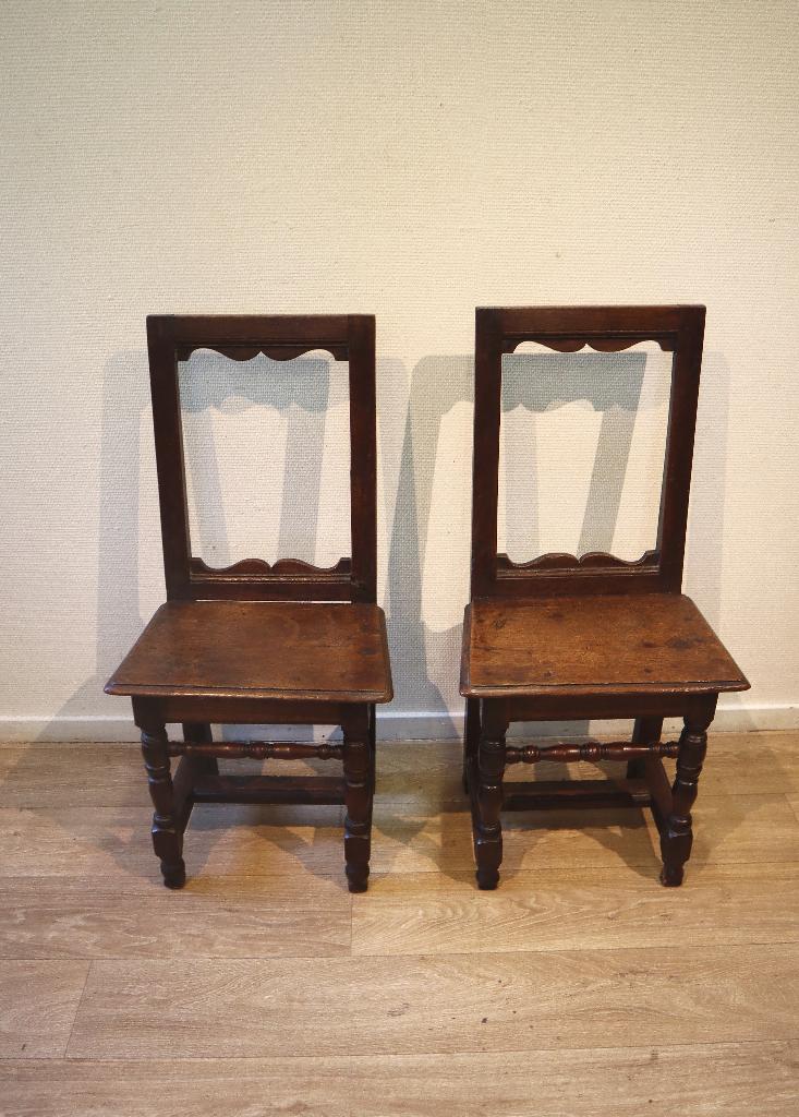 Set chaise Lorraine stoeltjes/ bidstoeltjes, 18e eeuw, Ophalen of Verzenden