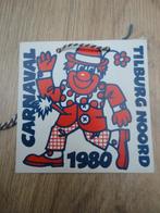 Carnavals embleem Tilburg Noord Kruikenstad 1980, Ophalen of Verzenden, Gebruikt, Versiering, Carnaval