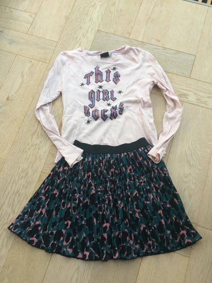 Supergave zgan set Shoeby/Nicolette this girl rocks 122/128, Kinderen en Baby's, Kinderkleding | Maat 122, Zo goed als nieuw, Meisje