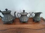 Antieken tinnen theeset (theepot, suikerpot, melkkan), Antiek en Kunst, Ophalen