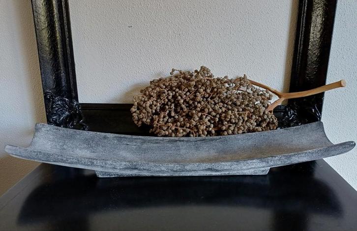 Schaal landelijke stijl, Huis en Inrichting, Woonaccessoires | Schalen en Manden, Zo goed als nieuw, Rond, Glas, Ophalen of Verzenden