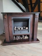 Gelhaard met houten ombouw (kan geverfd worden), Huis en Inrichting, Haarden, Ophalen, Zo goed als nieuw, Vrijstaande haard, Elektrische haard