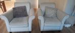 2 stoelen zand beige kleur, Huis en Inrichting, Fauteuils, Ophalen of Verzenden, Zo goed als nieuw, 75 tot 100 cm, 50 tot 75 cm