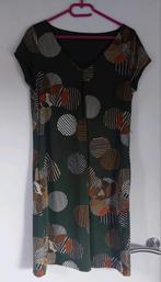 Steps jurk - maat M - groen met print, Maat 38/40 (M), Ophalen of Verzenden, Zo goed als nieuw, Knielengte