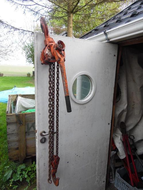 Nitchi rateltakel puller hijsmiddel  hijstakel kettingtakel, Doe-het-zelf en Verbouw, Lieren en Takels, Gebruikt, Handmatig, Ophalen