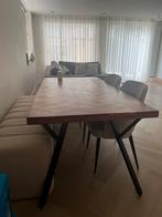 Complete Eethoek: Naduvi Tafel, Karwei Stoelen & Bank, Huis en Inrichting, Tafels | Eettafels, Ophalen, Gebruikt, 100 tot 150 cm