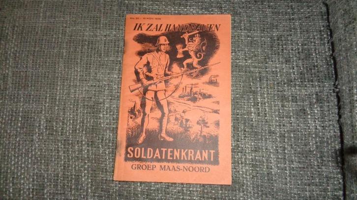Mobilisatie soldatenkrant  Maas Noord oorlog wo2 1939, Verzamelen, Militaria | Algemeen, Landmacht, Embleem of Badge, Nederland