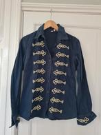 Nolita de Nimes Vintage blouse maat 36 blauw, borduurdetails, Gedragen, Blauw, Nolita, Maat 36 (S)