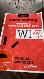 Samenvatting wiskunde A, Gelezen, Niet van toepassing, Ophalen of Verzenden, ExamenOverzicht