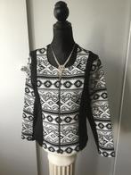 Zwart/wit jasje met print L, Maat 38/40 (M), Zwart, Ophalen of Verzenden, Zo goed als nieuw