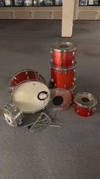 Pearl Wood Fiberglass Drumstel - Grote Maten, Muziek en Instrumenten, Drumstellen en Slagwerk, Ophalen, Gebruikt, Pearl