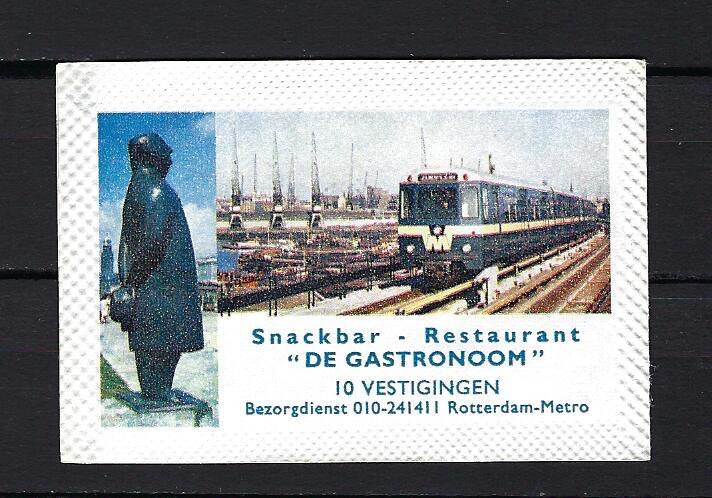 2712 Rotterdam-Metro snackbar rest DE GASTRONOOM, Ophalen of Verzenden, Nederland