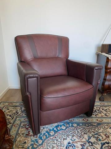 Leren Fauteuil - Vintage Stijl beschikbaar voor biedingen