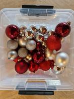 Kerstballen rood en zilver, Diversen, Kerst, Ophalen of Verzenden, Zo goed als nieuw