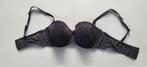 Zwarte beugel bh strapless en bandjes Hunkemöller maat 75 C, Hunkemöller, Ophalen of Verzenden, Zwart, BH