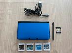 Nintendo 3DS XL met spellen, Spelcomputers en Games, Spelcomputers | Nintendo 2DS en 3DS, Met games, Blauw, 3DS XL, Ophalen of Verzenden