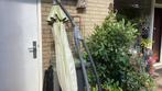 Zweef parasol, met voet, gratis ophalen 2803, zsm voor wo as, Tuin en Terras, Parasols, Ophalen, Gebruikt, Zweefparasol