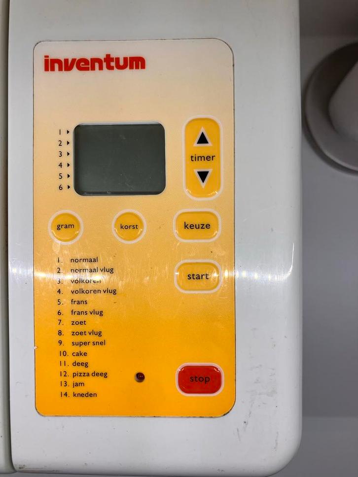 Inventum BM25 Broodbakmachine - Perfect voor thuisbakken!, Witgoed en Apparatuur, Broodbakmachines, Gebruikt, Met timer, 400 tot 800 gram deeg