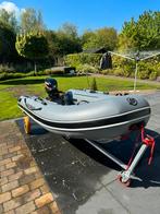 Quicksilver 290 rubberboot met 25 pk mercury 2 takt, Watersport en Boten, Rubberboten, Minder dan 70 pk, Benzine, Aluminium, Zo goed als nieuw