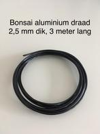 2,5 mm bonsai aluminium draad 3 meter, Ophalen of Verzenden, Nieuw, 20 meter of meer