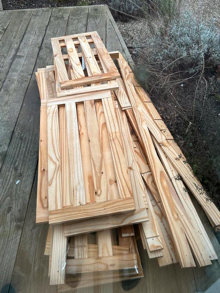 Houten Stellingkasten, Huis en Inrichting, Kasten | Stellingkasten, Gebruikt, Ophalen