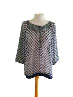 Mooie blauw/paarse TOM TAILOR top / blouse maat 44., Maat 42/44 (L), Tom Tailor, Zo goed als nieuw, Verzenden
