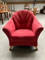 Leuke rode fauteuil, Huis en Inrichting, Fauteuils, Ophalen, Gebruikt, Stof, 75 tot 100 cm