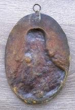 Om 1800 Grote Bronzen Wandplaquette Jezus Christus Beeltenis, Antiek en Kunst, Antiek | Religie, Ophalen of Verzenden