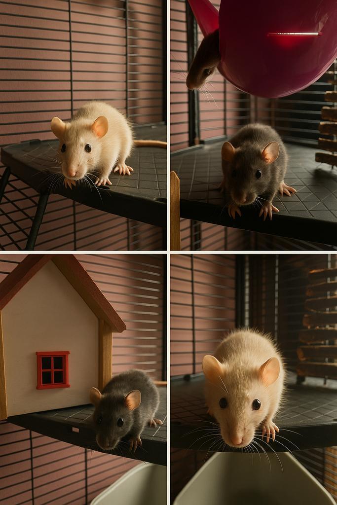 Dwergratjes / rittens, Dieren en Toebehoren, Knaagdieren, Meerdere dieren, Overige typen, Augustus, Tam