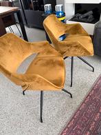 Twee velvet stoelen, Ophalen, Gebruikt, Twee, Bruin