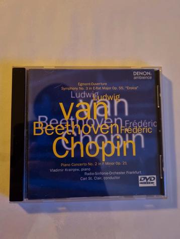 Beethoven/Chopin - Piano Concerto no.2. Muziekdvd.  