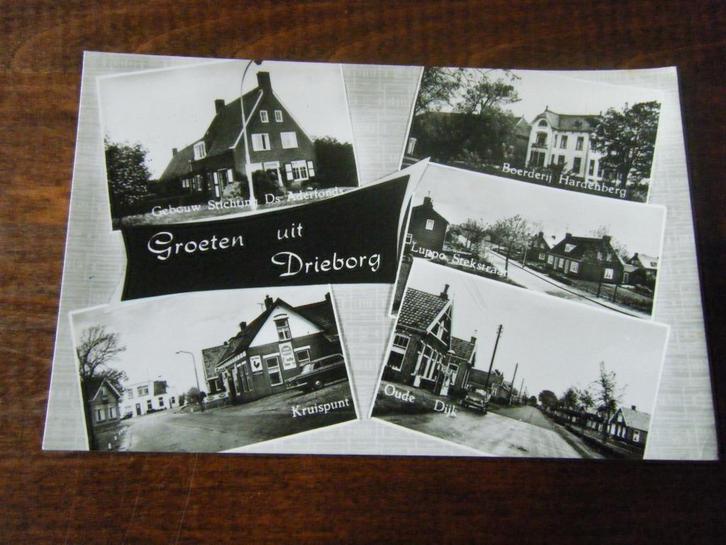 C30 - Drieborg - oa Kruispunt - Mooi/Oud, Verzamelen, Ansichtkaarten | Nederland, Ophalen of Verzenden