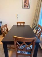 IKEA LANEBERG Tafel + 4 Stoelen, Huis en Inrichting, Tafels | Eettafels, Gebruikt, 100 tot 150 cm, Vier personen, Rechthoekig